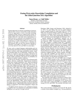 Fusing First-order Knowledge Compilation and the Lifted Junction Tree
  Algorithm