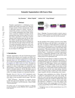 Semantic Segmentation with Scarce Data