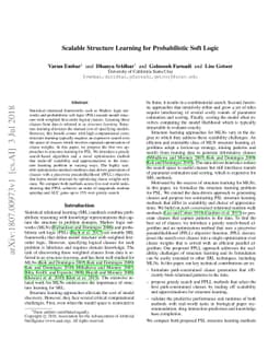 Scalable Structure Learning for Probabilistic Soft Logic