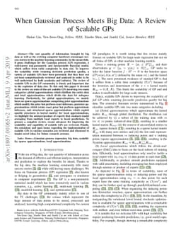 When Gaussian Process Meets Big Data: A Review of Scalable GPs