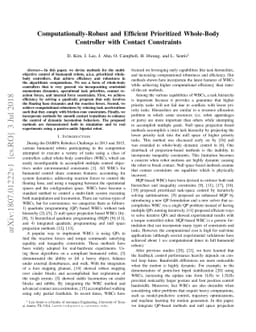 Computationally-Robust and Efficient Prioritized Whole-Body Controller
  with Contact Constraints