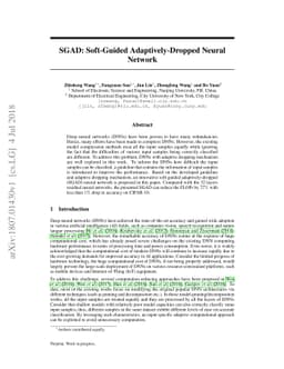 SGAD: Soft-Guided Adaptively-Dropped Neural Network
