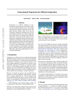Goal-oriented Trajectories for Efficient Exploration