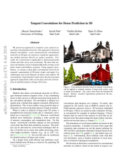 Tangent Convolutions for Dense Prediction in 3D