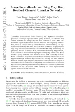Image Super-Resolution Using Very Deep Residual Channel Attention
  Networks