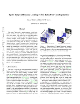 Spatio-Temporal Instance Learning: Action Tubes from Class Supervision