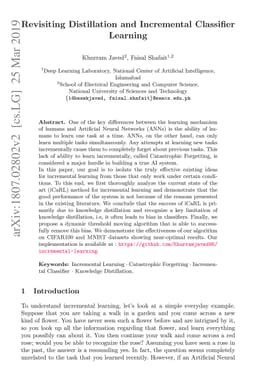 Revisiting Distillation and Incremental Classifier Learning