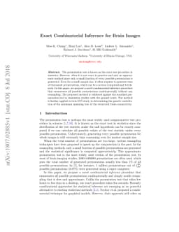 Exact Combinatorial Inference for Brain Images
