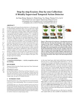 Step-by-step Erasion, One-by-one Collection: A Weakly Supervised
  Temporal Action Detector