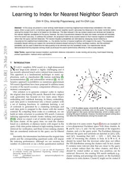 Learning to Index for Nearest Neighbor Search