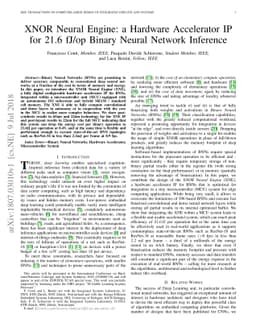 XNOR Neural Engine: a Hardware Accelerator IP for 21.6 fJ/op Binary
  Neural Network Inference