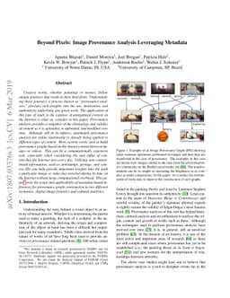 Beyond Pixels: Image Provenance Analysis Leveraging Metadata