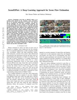 SceneEDNet: A Deep Learning Approach for Scene Flow Estimation
