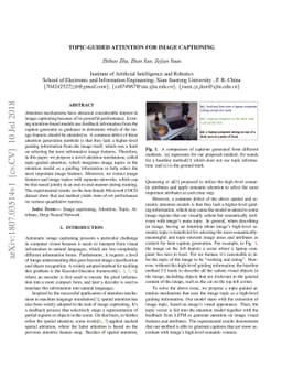 Topic-Guided Attention for Image Captioning