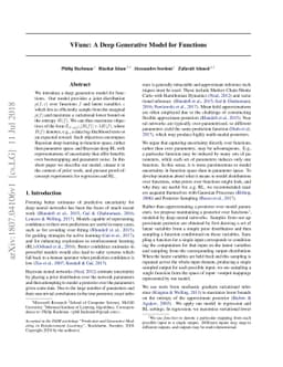 VFunc: a Deep Generative Model for Functions
