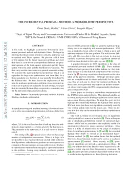The Incremental Proximal Method: A Probabilistic Perspective