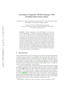 Learning to Segment Medical Images with Scribble-Supervision Alone