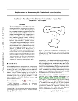 Explorations in Homeomorphic Variational Auto-Encoding