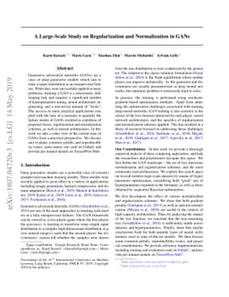 A Large-Scale Study on Regularization and Normalization in GANs