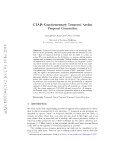 CTAP: Complementary Temporal Action Proposal Generation