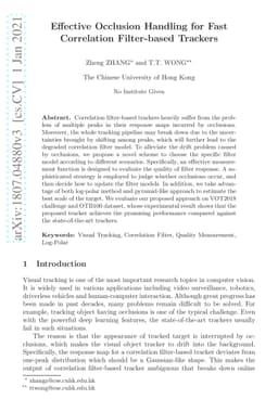 Effective Occlusion Handling for Fast Correlation Filter-based Trackers