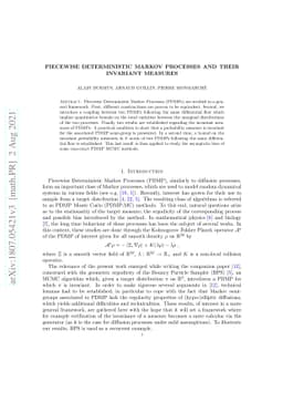 Piecewise Deterministic Markov Processes and their invariant measures