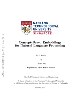 Concept-Based Embeddings for Natural Language Processing