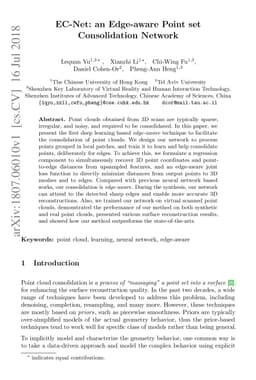 EC-Net: an Edge-aware Point set Consolidation Network
