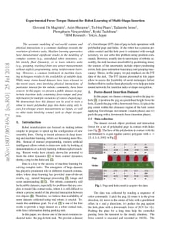 Experimental Force-Torque Dataset for Robot Learning of Multi-Shape
  Insertion