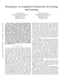 FuzzerGym: A Competitive Framework for Fuzzing and Learning