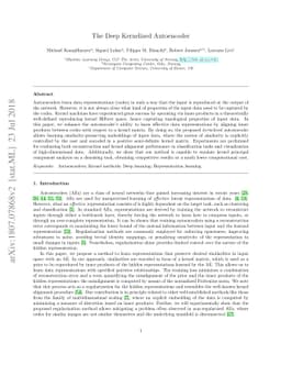 The Deep Kernelized Autoencoder