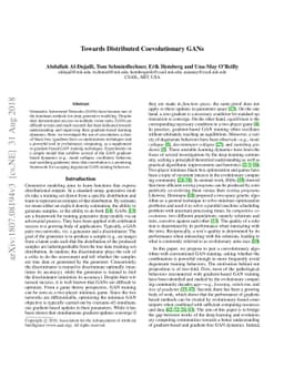 Towards Distributed Coevolutionary GANs