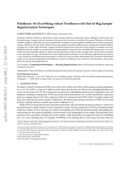 PaloBoost: An Overfitting-robust TreeBoost with Out-of-Bag Sample
  Regularization Techniques