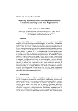 Improving Automatic Skin Lesion Segmentation using Adversarial Learning
  based Data Augmentation