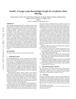 AceKG: A Large-scale Knowledge Graph for Academic Data Mining