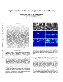 Top-Down Feedback for Crowd Counting Convolutional Neural Network