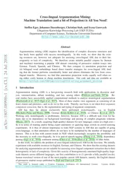 Cross-lingual Argumentation Mining: Machine Translation (and a bit of
  Projection) is All You Need!