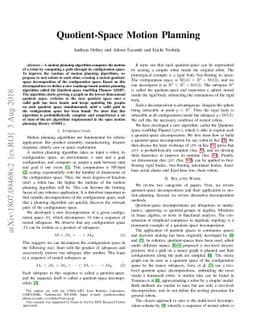 Quotient-Space Motion Planning