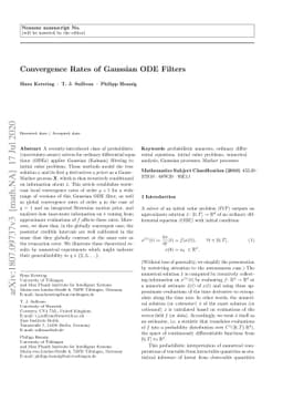 Convergence Rates of Gaussian ODE Filters
