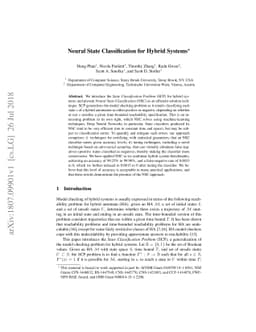 Neural State Classification for Hybrid Systems