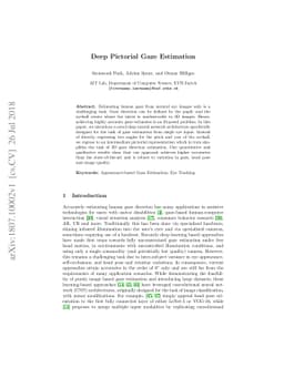 Deep Pictorial Gaze Estimation