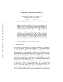 Superpixel Sampling Networks