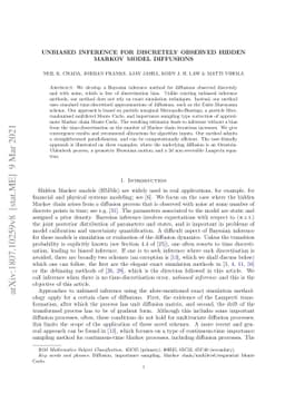 Unbiased inference for discretely observed hidden Markov model
  diffusions