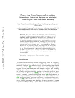 Connecting Gaze, Scene, and Attention: Generalized Attention Estimation
  via Joint Modeling of Gaze and Scene Saliency