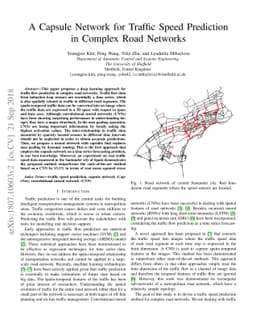 A Capsule Network for Traffic Speed Prediction in Complex Road Networks