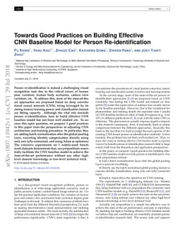 Towards Good Practices on Building Effective CNN Baseline Model for
  Person Re-identification