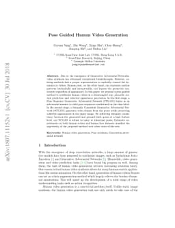 Pose Guided Human Video Generation