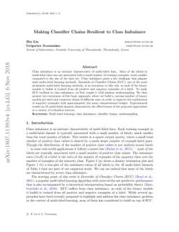 Making Classifier Chains Resilient to Class Imbalance