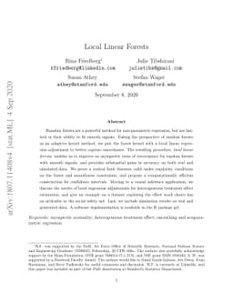 Local Linear Forests