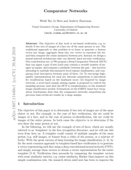 Comparator Networks